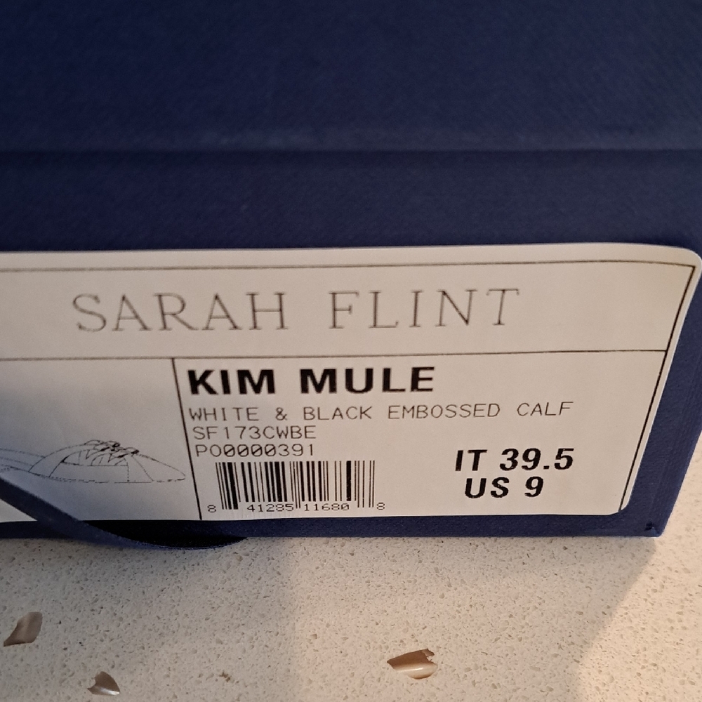NIB Sarah Flint Kim Leather Mules - Picture 9 of 10